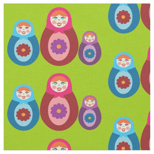Matryoshka Dolls Stof (Close Up)