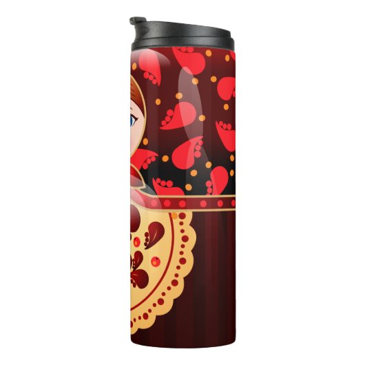 Matryoshka Dolls Thermosbeker (Geroteerd rechts)