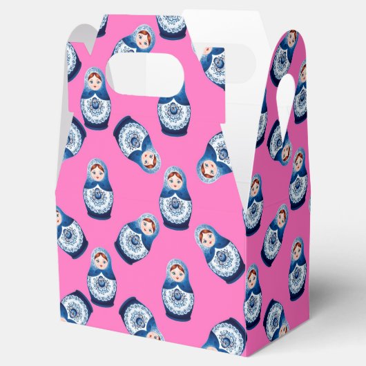 Matryoshka Favor Box Bedankdoosjes (Geopend)
