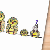 MATRYOSHKA het briefkaart van de UIL door Nicole