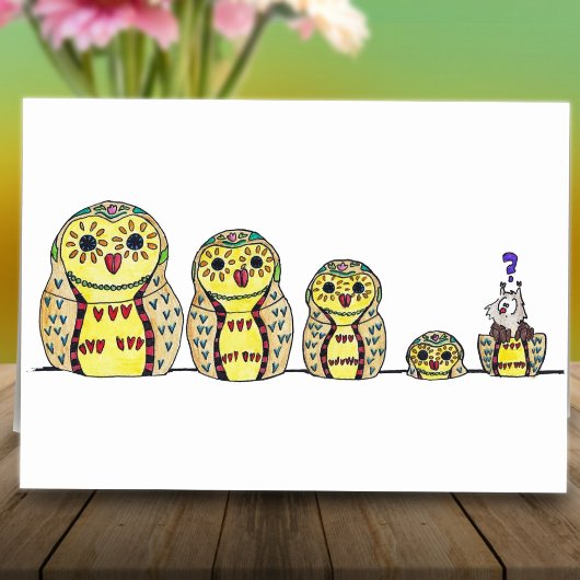MATRYOSHKA het wenskaart van de UIL door Nicole Kaart
