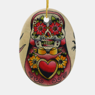 matryoshka keramisch ornament