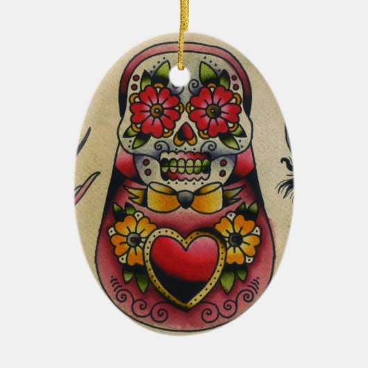 matryoshka keramisch ornament (Voorkant)