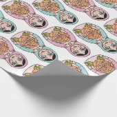 Matryoshka Nesting Doll Babushka Speelgoed Gift Cadeaupapier (Hoek)