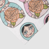 Matryoshka Nesting Doll Babushka Speelgoed Soft Wr Tissuepapier (Detail)