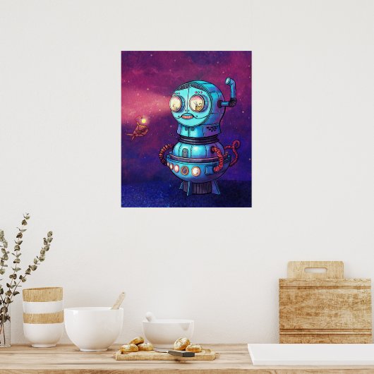 Matryoshka onderzeeboot Robot Poster (Keuken)