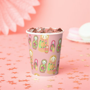 Matryoshka Papieren Bekers