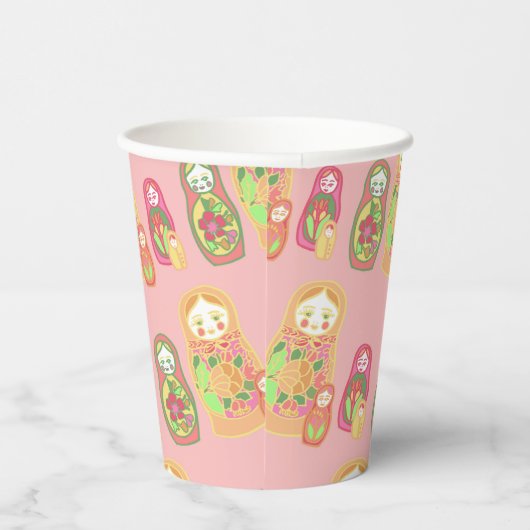 Matryoshka Papieren Bekers (Rechts)