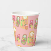 Matryoshka Papieren Bekers (Voorkant)