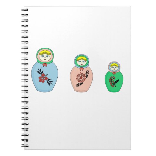 Matryoshka-pop Notitieboek (Voorkant)