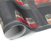 Matryoshka-pop op plank cadeaupapier (Rol Hoek)