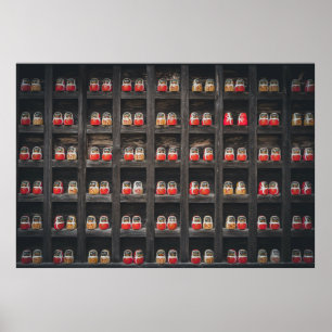 Matryoshka-pop op plank poster