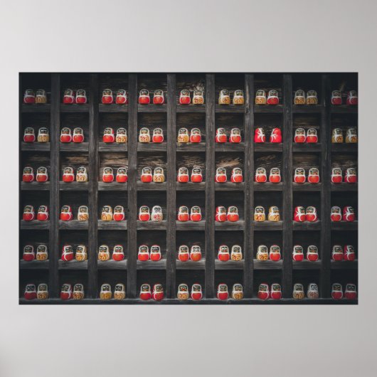 Matryoshka-pop op plank poster (Voorkant)