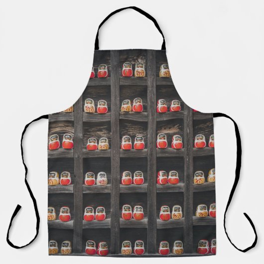 Matryoshka-pop op plank schort (Voorkant)