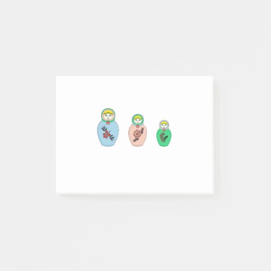 Matryoshka-pop Post-it® Notes (Voorkant)