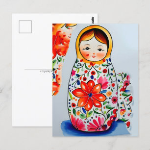 Matryoshka pop, Postcrossing Briefkaart