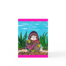 Matryoshka pop-up kaart