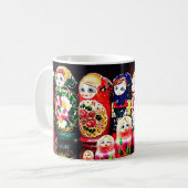Matryoshka-poppen Koffiemok (Voorkant links)
