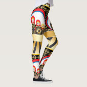 Matryoshka-poppen met gouden bloem leggings (Rechts)