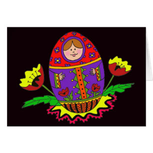 Matryoshka Pysanka Ukraine Folk Art