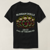 Matryoshka Russisch Nesting Dolls Russisch Rusland T-shirt (Design voorkant)