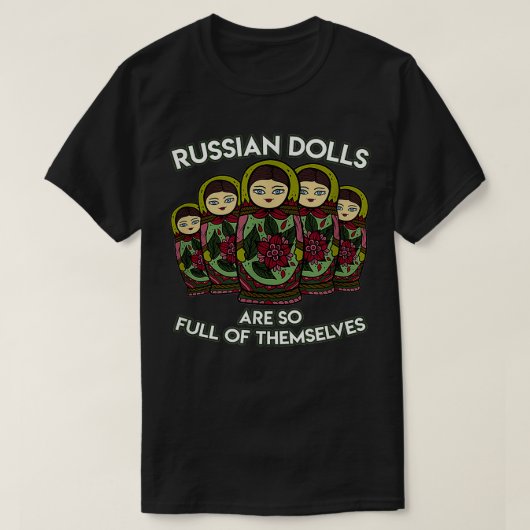 Matryoshka Russisch Nesting Dolls Russisch Rusland T-shirt (Design voorkant)