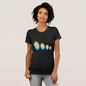 Matryoshka Russische nestpoppen T-shirt (Voorkant volledig)