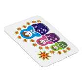 Matryoshka Russische poppen & zonnebloemen, aangep Magneet (Rechterzijde)