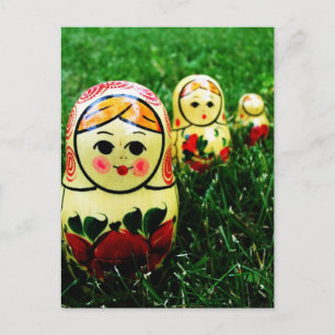 Matryoshka Ukraine Folk Art Briefkaart