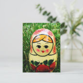 Matryoshka Ukraine Folk Art Briefkaart (Staand voorkant)