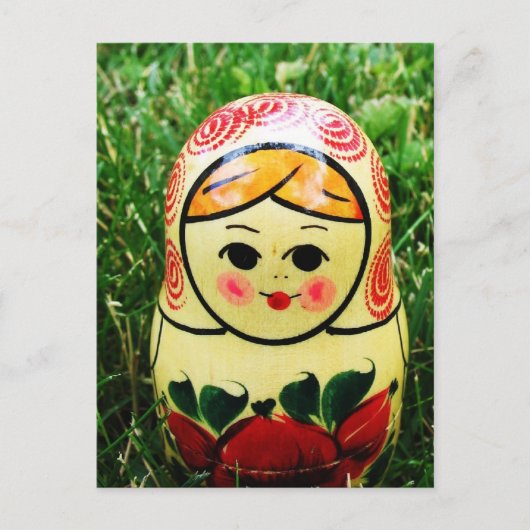Matryoshka Ukraine Folk Art Briefkaart (Voorkant)