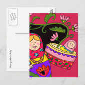 Matryoshka's Baby Oekraïense Folk Art Briefkaart (Voorkant / Achterkant)