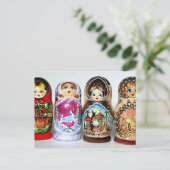 Matryoshkas Briefkaart (Staand voorkant)