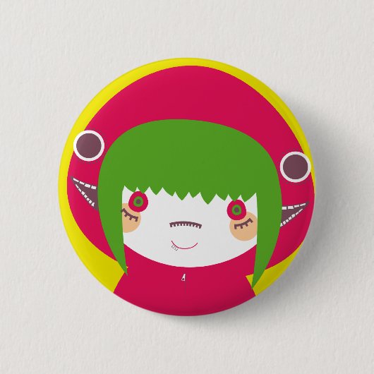 Matryoska (pin 2) ronde button 5,7 cm (Voorkant)