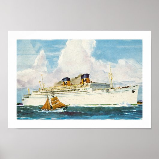 Matson Liner to Hawaii Poster (Voorkant)