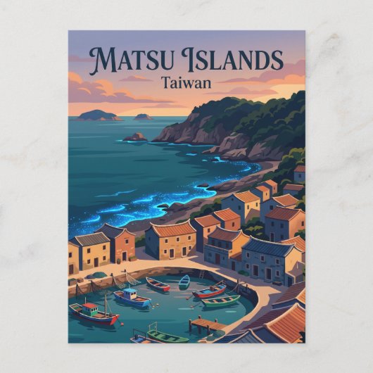 Matsu-eilanden Taiwan Briefkaart (Voorkant)