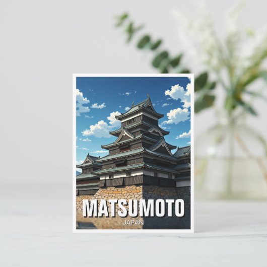 Matsumoto Castle Japan Briefkaart (Staand voorkant)
