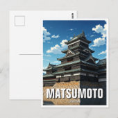 Matsumoto Castle Japan Briefkaart (Voorkant / Achterkant)