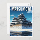 Matsumoto Castle Japan Winter Briefkaart (Voorkant / Achterkant)
