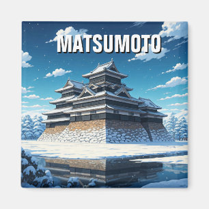 Matsumoto Castle Japan Winter Magneet