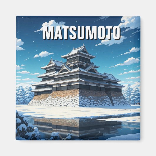 Matsumoto Castle Japan Winter Magneet (Voorkant)