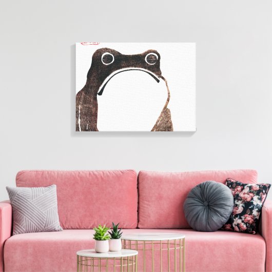 Matsumoto Hoji Frog Canvas Afdruk (Insitu (Woonkamer))