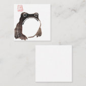 Matsumoto Hoji Frog Vierkante Visitekaartje (Voorkant / Achterkant)