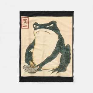 Matsumoto Hoji Japanese Frog Ukiyo-e Toad Meme Aes Fleece Deken