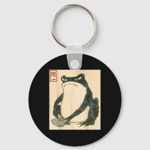 Matsumoto Hoji Japanese Frog Ukiyo-e Toad Meme Aes Sleutelhanger