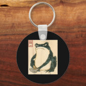 Matsumoto Hoji Japanese Frog Ukiyo-e Toad Meme Aes Sleutelhanger (Voorkant)