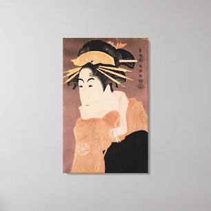 Matsumoto Yonesaburo in de rol van de courtesan Canvas Afdruk