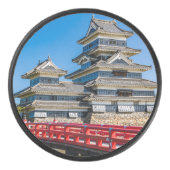 Matsumotokasteel en brug hockey puck (Voorkant)