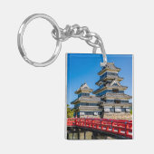 Matsumotokasteel en brug sleutelhanger (Voorkant Links)