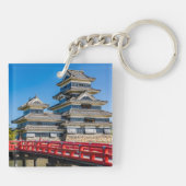 Matsumotokasteel en brug sleutelhanger (Achterkant)